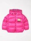 Moschino Baby Babies' Jacket With Teddy In Fuchsia