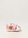 MOSCHINO BABY LEATHER SHOE WITH TEDDY,347391010