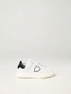 Philippe Model Kids' Temple  Sneakers In Leather In White 1