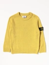 Stone Island Sweater  Junior Kids Color Mustard