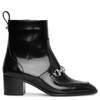 Christian Louboutin Mayerswing High Heels Ankle Boots In Black Leather