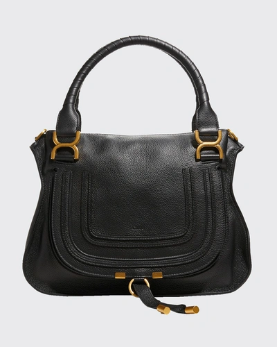 Chloé Marcie Medium Satchel Bag In Black