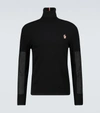 MONCLER WOOL-BLEND TURTLENECK SWEATER,P00588407
