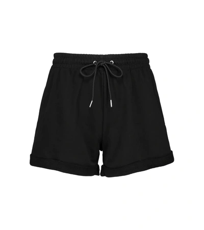 Adam Selman Sport Cotton Blend Sweat Shorts In Black