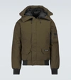 Canada Goose Men's Chilliwack Down Bomber Jacket W/ Fur Hood In Green