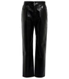 AGOLDE 90S PINCH WAIST LEATHER-BLEND trousers,P00597765