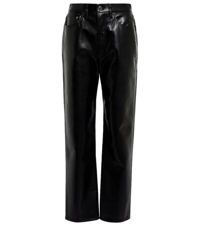 AGOLDE 90S PINCH WAIST皮革混纺裤装,P00597765
