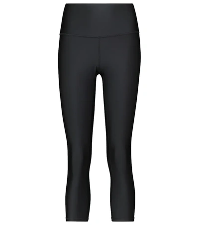 Alo Yoga Airlift Capri High-waisted Leggings In Black