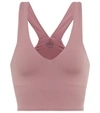 Alo Yoga Real Stretch-jersey Sports Bra In Woodrose