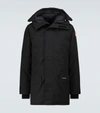 Canada Goose Langford Slim Fit Down Parka With Genuine Coyote Fur Trim In Black