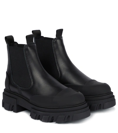 Ganni Woman Ankle Boots Black Size 9 Synthetic Material
