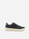 HUGO BOSS LEATHER SNEAKERS WITH CONTRASTING HEEL TAB,50464961 -410