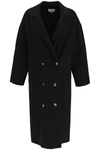 Loulou Studio Borneo Oversized Double-breasted Wool And Cashmere-blend Coat In Black (black)