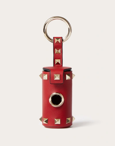 Valentino Garavani  Garavani Rockstud Pet Waste Bag Holder In Rosso