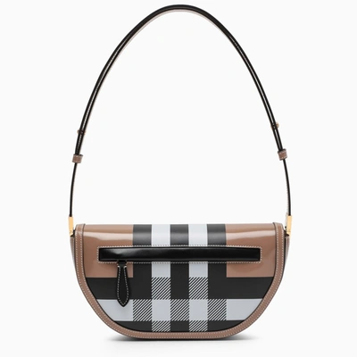 Burberry Vintage Check Small Olympia Bag In Beige