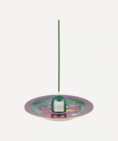 Ginori Il Frate Purple Hill Incense Burner Set