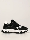Hogan Black Fabric Hyperactive Sneakers In Black
