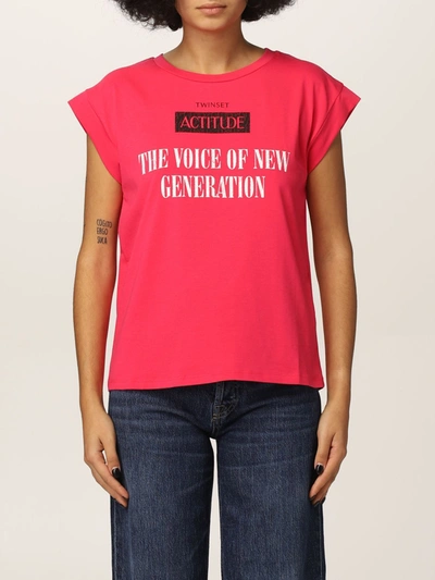 Actitude Twinset T-shirt  Women Color Fuchsia