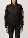 Alpha Industries Baseball-collar Track Jacket In Black