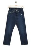 Levi's Levis 501 Distressed High Rise Crop Jeans In Salsa Authentic