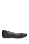 Lifestride Dig Womens Faux Leather Slip On Flats In Black