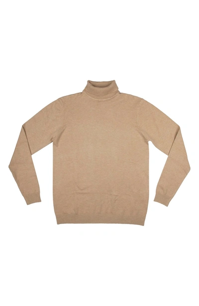 X-ray Turtleneck Pullover Sweater In Oatmeal