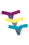 Hanky Panky Low Rise Lace Thongs In Bpac