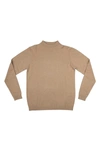 X-ray Core Mock Neck Knit Sweater In Oatmeal