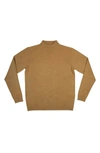 X-ray Core Mock Neck Knit Sweater In Copper