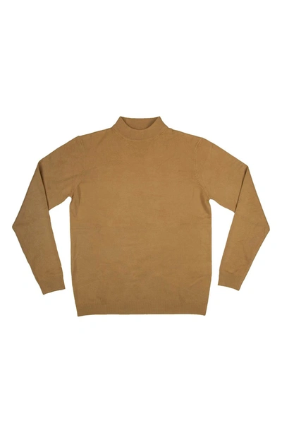 X-ray Core Mock Neck Knit Sweater In Copper