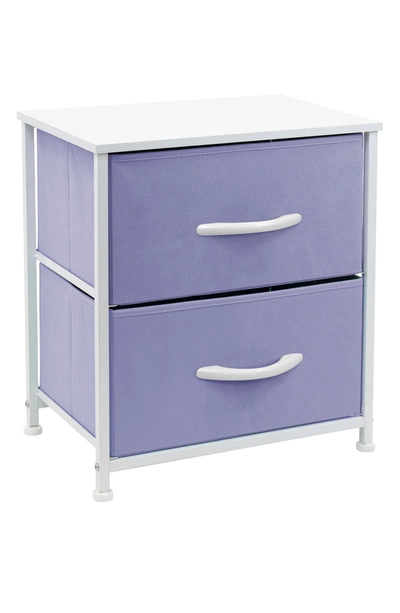 Sorbus 2 Drawer Chest Dresser In Purple