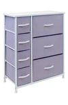 Sorbus 7 Drawer Chest Dresser In Purple