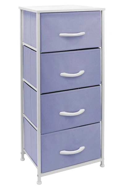 Sorbus 4-drawer Chest Dresser In Purple