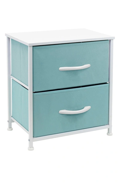Sorbus 2-drawer Chest Dresser In Aqua
