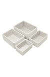 Sorbus Stackable Woven Basket Set In Beige