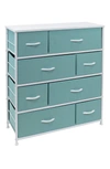 Sorbus 8-drawer Chest Dresser In Aqua