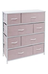 Sorbus 8-drawer Chest Dresser In Pink