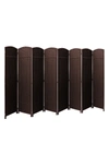 Sorbus 8-panel Room Divider In Chocolate