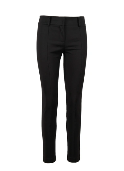 Patrizia Pepe Cotton Trousers In Black