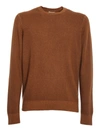 MALO ROUND NECK CASHMERE DYED,UXA168F1B81 E3121 BROWN