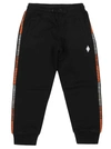 MARCELO BURLON COUNTY OF MILAN CROSS TAPE JOGGING PANT,CBCA003F21FL.E004 1001 BLACK WHITE