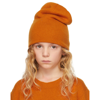 The Row Kids Cashmere Elfie Beanie In Burnt Orange