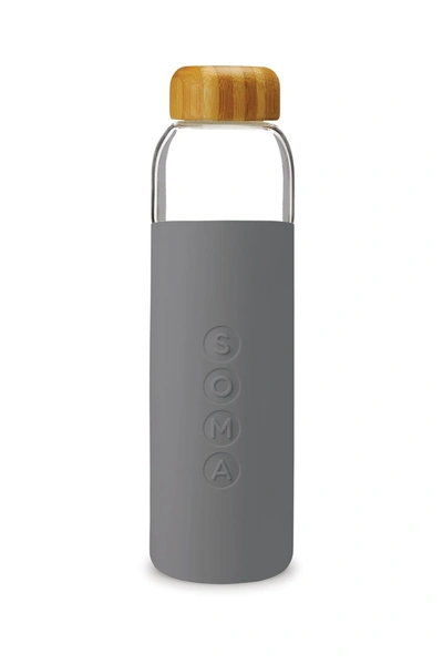 Soma V2 Glass Water Bottle In Grey