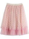 GUCCI GUCCI KIDS ALLOVER GG TULLE SKIRT