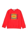 GUCCI GUCCI KIDS LOGO PRINTED SWEATSHIRT