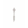 MARCELO BURLON COUNTY OF MILAN CROSS FEATHER EARRING