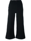 7 FOR ALL MANKIND 7 FOR ALL MANKIND WIDE LEG CROPPED JEANS - BLACK,SQCU280LR11685227