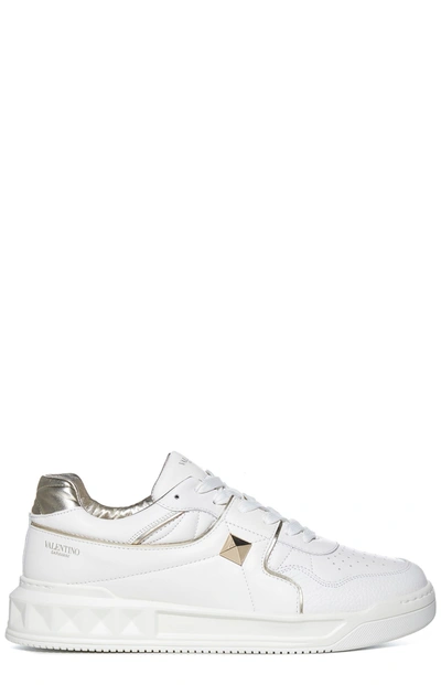 Valentino Garavani 'one Stud' Low Top Sneakers In White