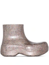 Bottega Veneta Wardrobe 02 Puddle Sparkle Boots In Brown