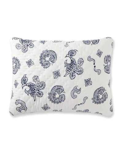 John Robshaw Naya Quilted Standard Sham In Indigo